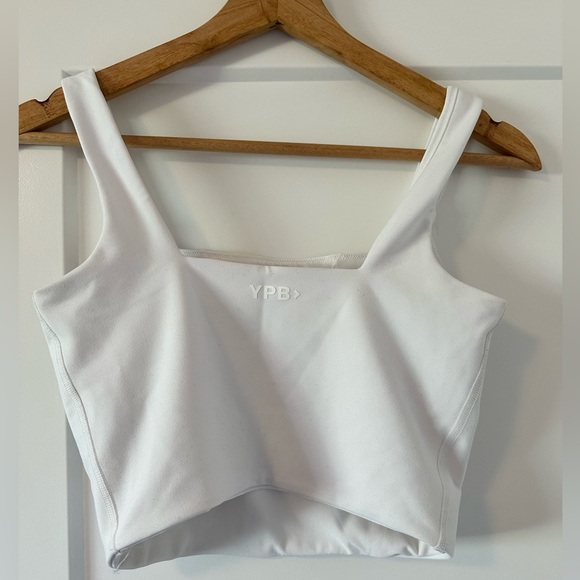 Abercrombie YPB White Crop Athletic Top - Picture 2 of 3